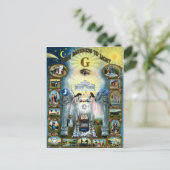 Carte Postale Freemasoney artisanal Hazen maçonnique (Debout devant)