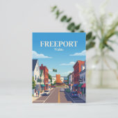 Carte Postale Freeport États-Unis (Debout devant)
