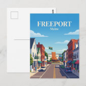 Carte Postale Freeport États-Unis (Devant / Derrière)