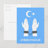CARTE POSTALE #FREEUYGHUR (Devant / Derrière)