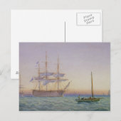 Carte Postale Frégates de H.M. en Ancre (Devant / Derrière)