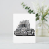 Carte Postale Freightliner Cascadia Silver Truck (Debout devant)
