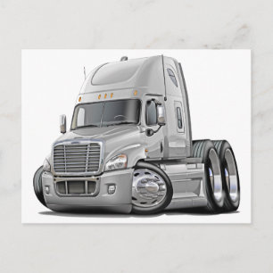 Carte Postale Freightliner Cascadia White Truck
