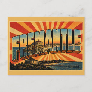 Carte Postale Fremantle WA Australie Ville Portuaire Historique