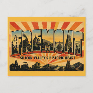 Carte Postale Fremont Californie cœur de la Silicon Valley Vinta
