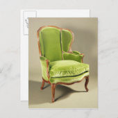 Carte Postale French bergere chair, ch.1725 (Devant / Derrière)