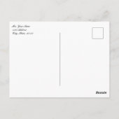 Carte Postale French Café Parisien Floral Bois Board (Dos)