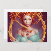 Carte postale French Fry Goddess (Devant / Derrière)