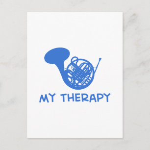Carte Postale French Horn ma thérapie
