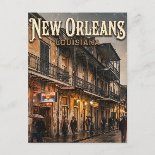 Carte Postale French Quarter USA (Devant)