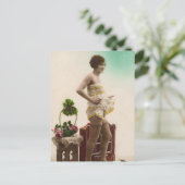 Carte Postale French Risqué photo Vintage (Debout devant)