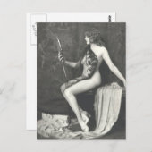 Carte Postale French Risqué photo Vintage (Devant / Derrière)