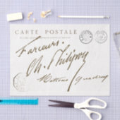 Carte Postale French Signature Postmark  Tissuepapier (Craft)
