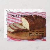 Carte Postale French toast (Devant / Derrière)