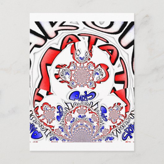 Carte Postale French Twist Hakuna Matata : Unique Mélange Cultur (Devant)