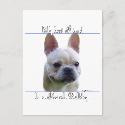 Carte Postale Frenchie Best Friend 2 (Devant)