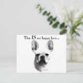 Carte Postale Frenchie Happy Face (Debout devant)