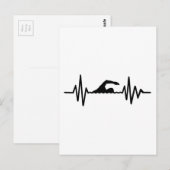 Carte Postale Fréquence de nage (Devant / Derrière)