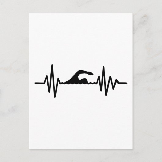 Carte Postale Fréquence de nage (Devant)