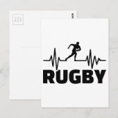 Carte Postale Fréquence de rugby (Devant / Derrière)
