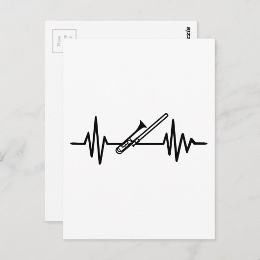 Carte Postale Fréquence Trombone (Devant / Derrière)