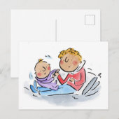 Carte Postale Frère bébé (Devant / Derrière)