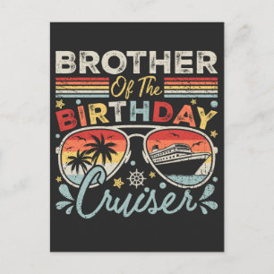 Carte Postale Frère du frère de la croisière d'anniversaire Vaca