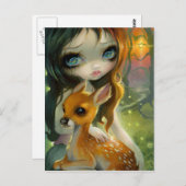 Carte postale "Frère et Soeur" (Devant / Derrière)