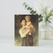 Carte Postale Frère et soeur par William Adolphe Bouguereau (Debout devant)