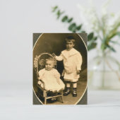 Carte Postale Frères nés, Amis inconnus (Debout devant)