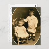 Carte Postale Frères nés, Amis inconnus (Devant / Derrière)