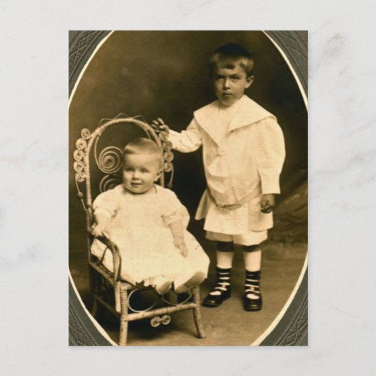 Carte Postale Frères nés, Amis inconnus (Devant)