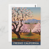 Carte Postale Fresno California Central Valley (Devant / Derrière)