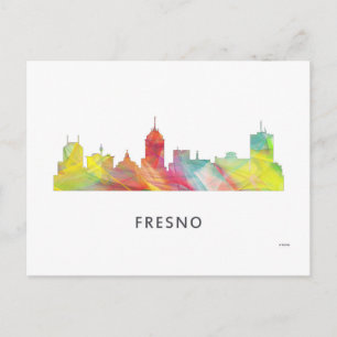 CARTE POSTALE FRESNO CALIFORNIE SKYLINE WB1 -