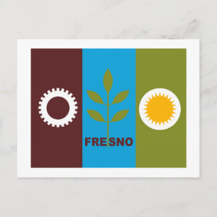 Carte postale Fresno Flag