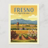 Carte Postale Fresno vintage (Devant)