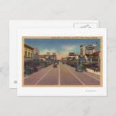 Carte Postale Fresno, vue de CA - nord sur Broadway (Devant / Derrière)