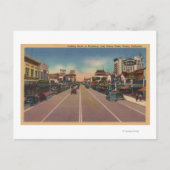 Carte Postale Fresno, vue de CA - nord sur Broadway (Devant)