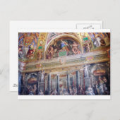 Carte Postale Fresque au musée du Vatican (Devant / Derrière)