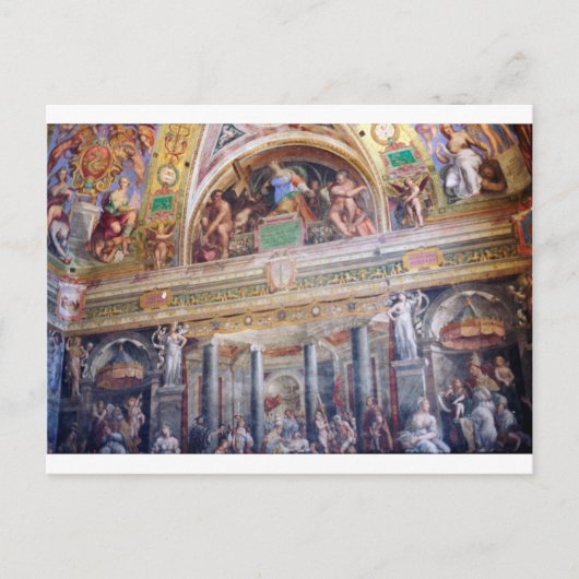 Carte Postale Fresque au musée du Vatican (Devant)