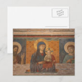 Carte Postale Fresque De Madonna Et Enfant (Devant / Derrière)