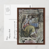 Carte Postale Fresque De Plafond Pour L'Histoire De La Création (Devant / Derrière)