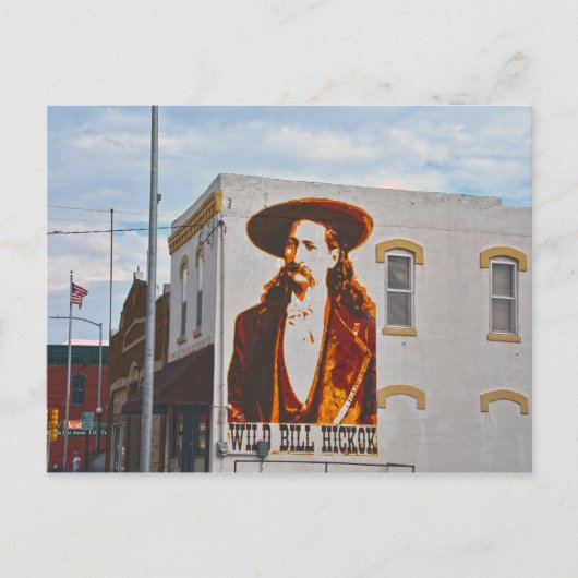 Carte Postale Fresque de Wild Bill Hickok, Abilene, Kansas (Devant)