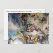 Carte Postale fresque des anges baroques (Devant / Derrière)