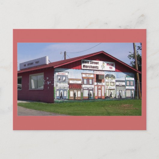 Carte Postale Fresque des commerçants de Main Street (Devant)