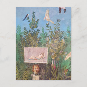 Carte Postale Fresque d'une scène de jardin, Pompéi