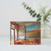 Carte Postale Fresque Notre-Dame de Guadalupe dans un restaurant (Debout devant)