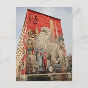 Carte Postale Fresque Shanghaï - Mur peint - Lyon