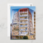 Carte Postale Fresque Tour de Babel - Mur peint - Lyon (Devant / Derrière)