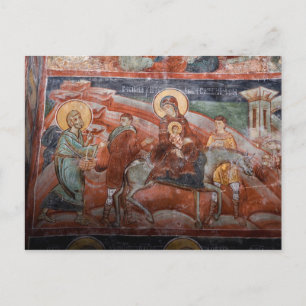 Carte Postale Fresques de l'église serbe du XIVe siècle,